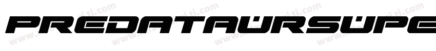 PredataurSuper Italic字体转换